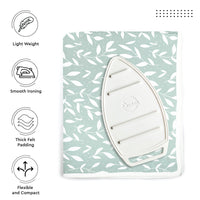 20s Sheeting Green Leaflet Ironing Mat (Pack of 1)