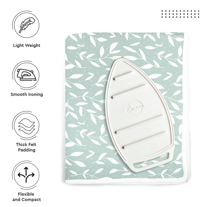20s Sheeting Green Leaflet Ironing Mat (Pack of 1)