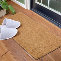 Coir Door Mats for Home Entrance Thick Anti-slip Welcome Doormat with PVC Back | Ideal for Indoor, Outdoor, Patio, Home and Office | Durable and Easy to Clean