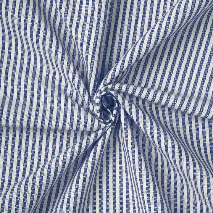 Cotton Ticking Navy Blue Table Runner (Pack of 1)