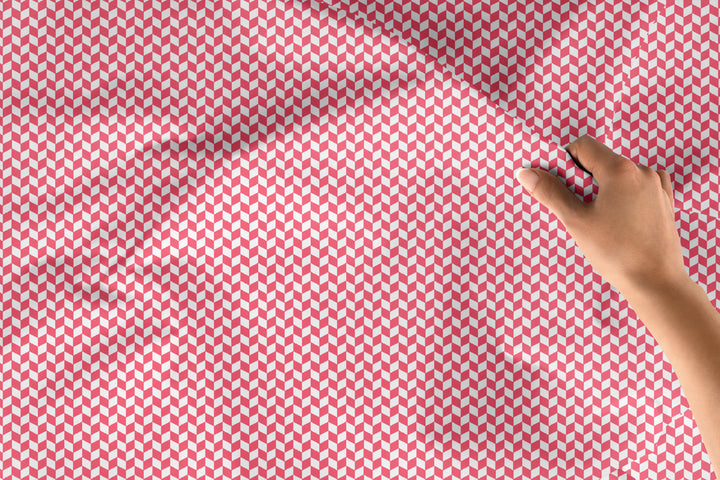 20s Sheeting Pink Diamond Fabric (1 Meter)