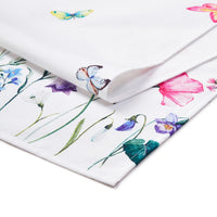 Spun Polyester Pink Butterflies Table Runner (Pack of 1)