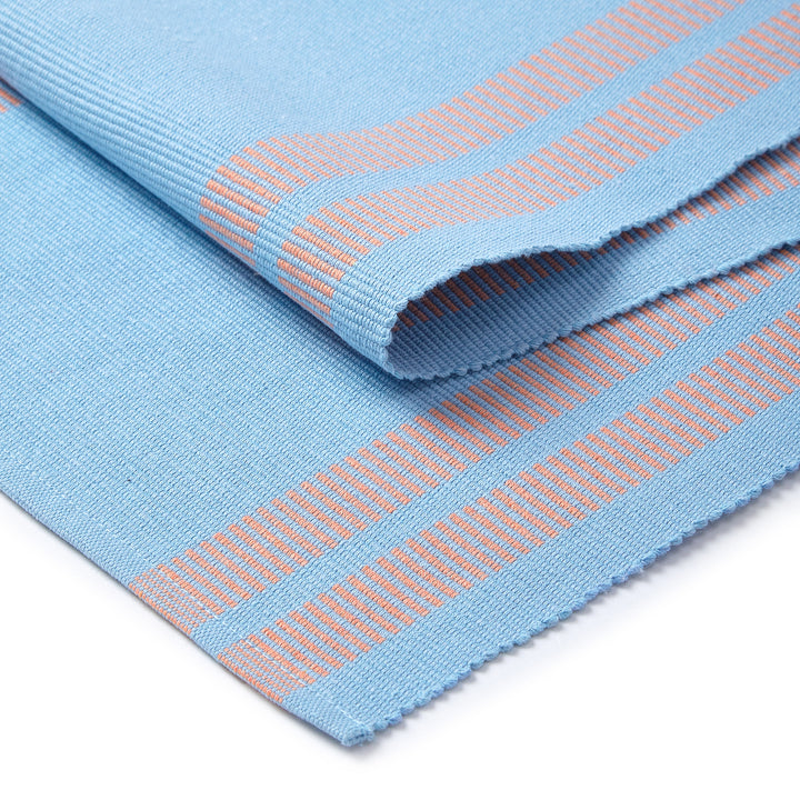 Cotton Ladder Blue Table Runner (Pack of 1)
