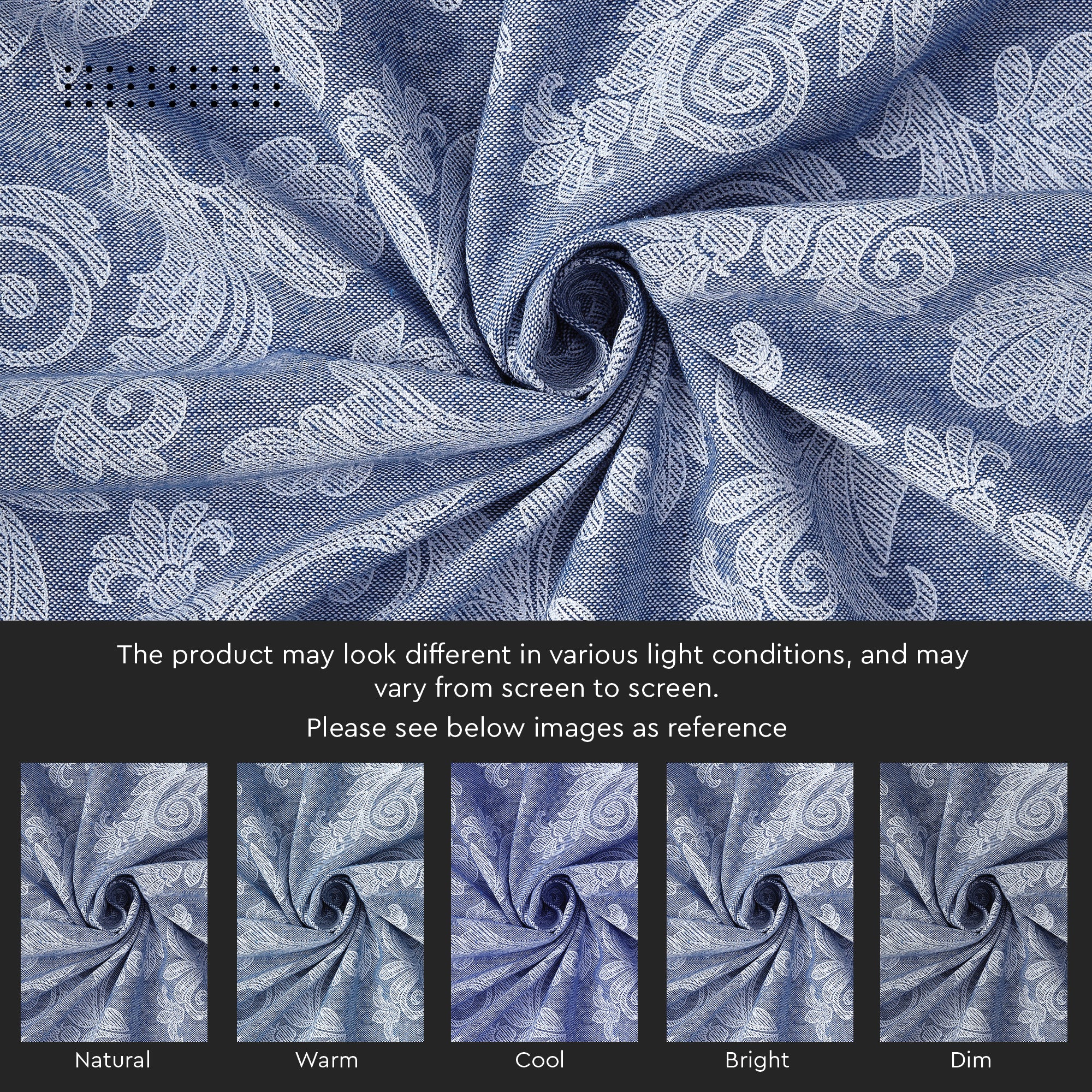 Cotton Blue Table Runner (Pack of 1)