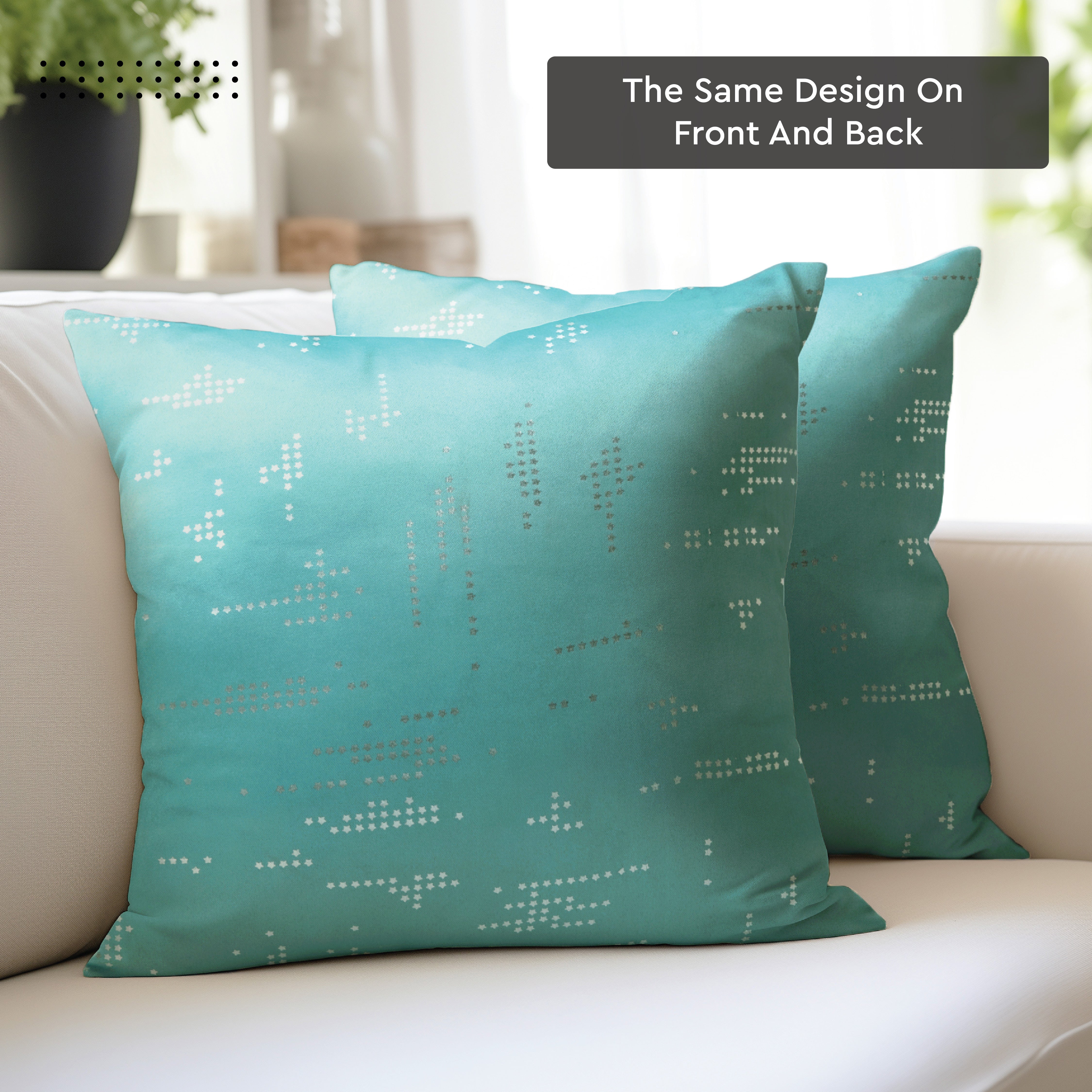 Blackout Polyester Citylight Teal Cushion Cover