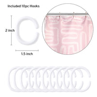 Polyester Boho Maze Pink Shower Curtain (Pack of 1)