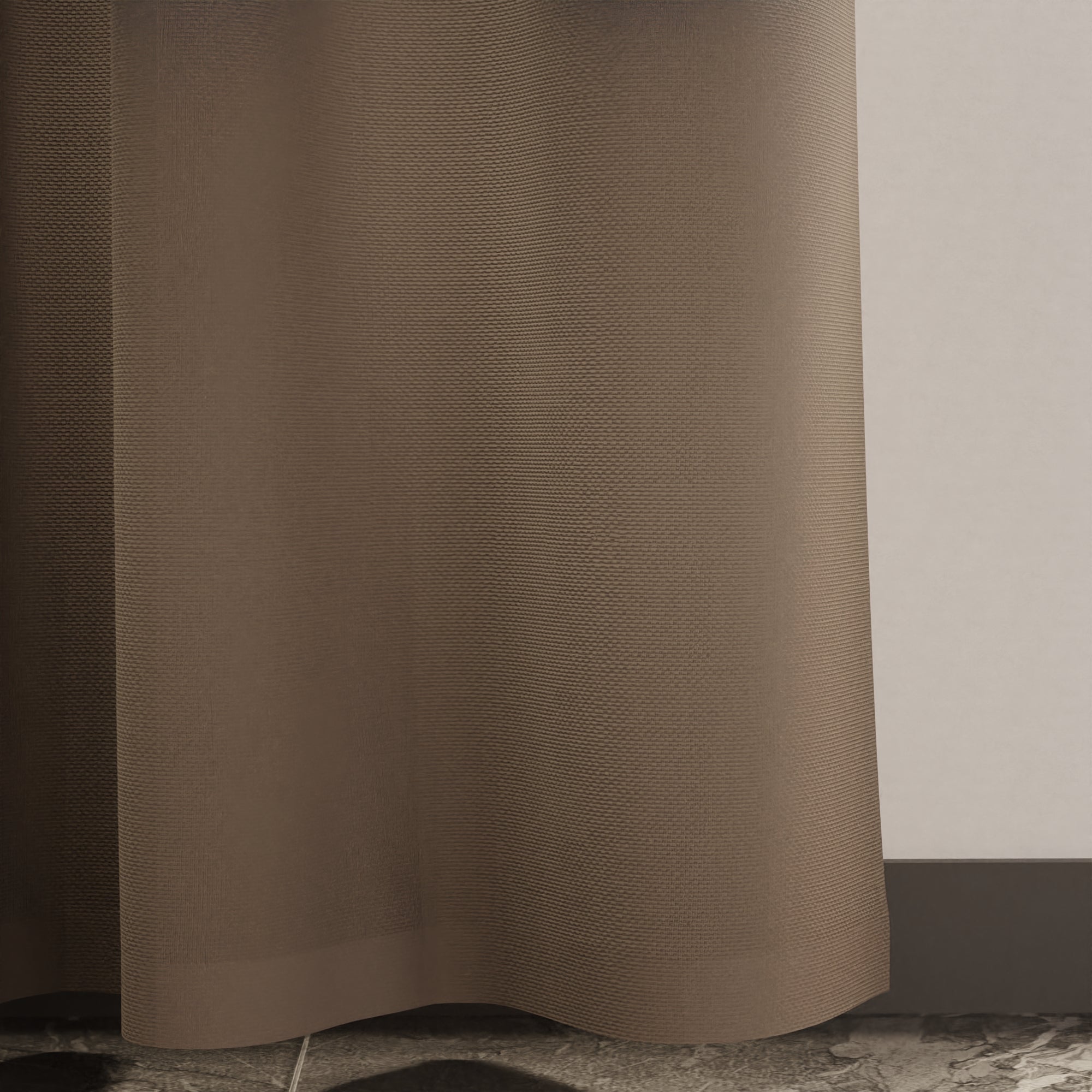 Canvas Beige Curtain (Pack of 1)