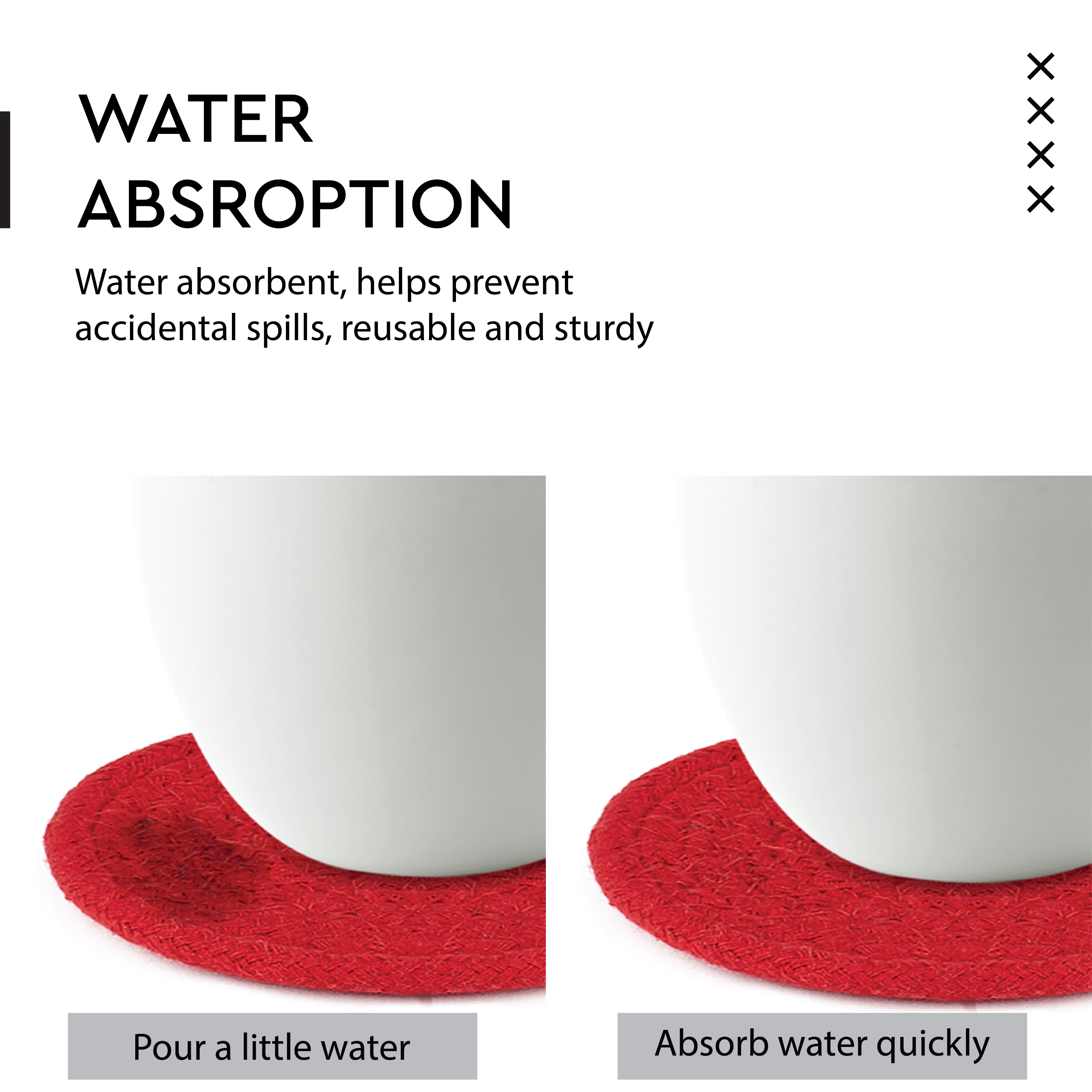 Cotton Red Coaster