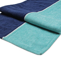 Cotton Turq & Royal Blue Table Runner (Pack of 1)