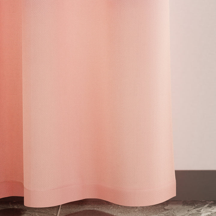 Canvas Powder Pink Curtain (Pack of 1)