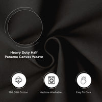 Mercerised Cotton Canvas Fabric, 100x150 cm Wide | Sold by the Metre, Cut to Length | Fabric For Cushions, Sofa Covers, Light Upholstery, Embroidery, Dress Material