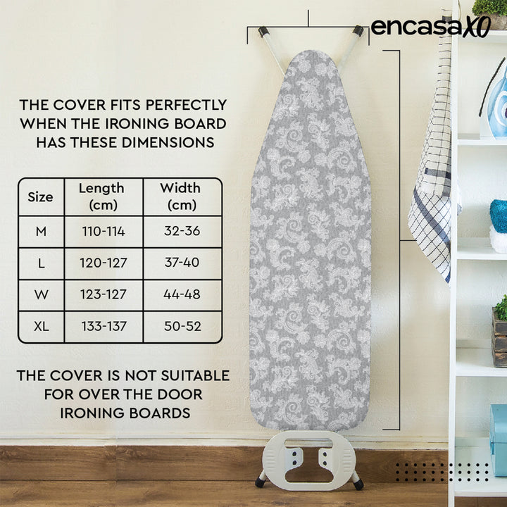 Cotton Grey Ironing Board Cover (Pack of 1)