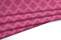 Printed Satin Fabric by Meter | Wide - 58 Inch Width (147 cm) | Soft Polyester Cloth for Curtains, Cushion Covers, Dresses, Kurtis, Crafts, Craft Sewing & Home Decor