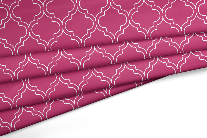 Printed Satin Fabric by Meter | Wide - 58 Inch Width (147 cm) | Soft Polyester Cloth for Curtains, Cushion Covers, Dresses, Kurtis, Crafts, Craft Sewing & Home Decor