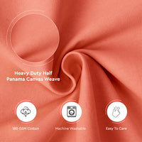 Mercerised Cotton Canvas Fabric, 100x150 cm Wide | Sold by the Metre, Cut to Length | Fabric For Cushions, Sofa Covers, Light Upholstery, Embroidery, Dress Material
