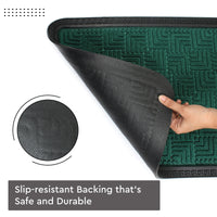 Polypropylene Main Door Entrance Mats Welcome Mat with Rubber Border | Anti Slip Rubber Backing | Ideal for Home, Outdoor, Balcony, Office | Pack of 1
