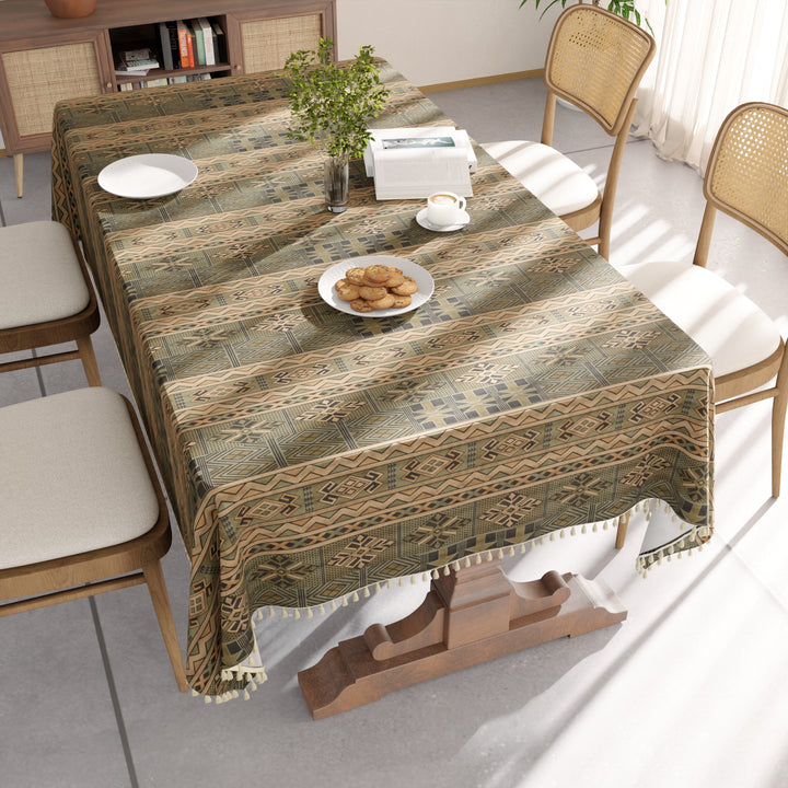 Cotton Canvas African Table Cloth (Pack of 1)