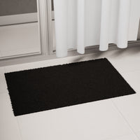 Cotton Black Bathmat (Pack of 2)