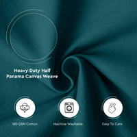 Mercerised Cotton Canvas Fabric, 100x150 cm Wide | Sold by the Metre, Cut to Length | Fabric For Cushions, Sofa Covers, Light Upholstery, Embroidery, Dress Material