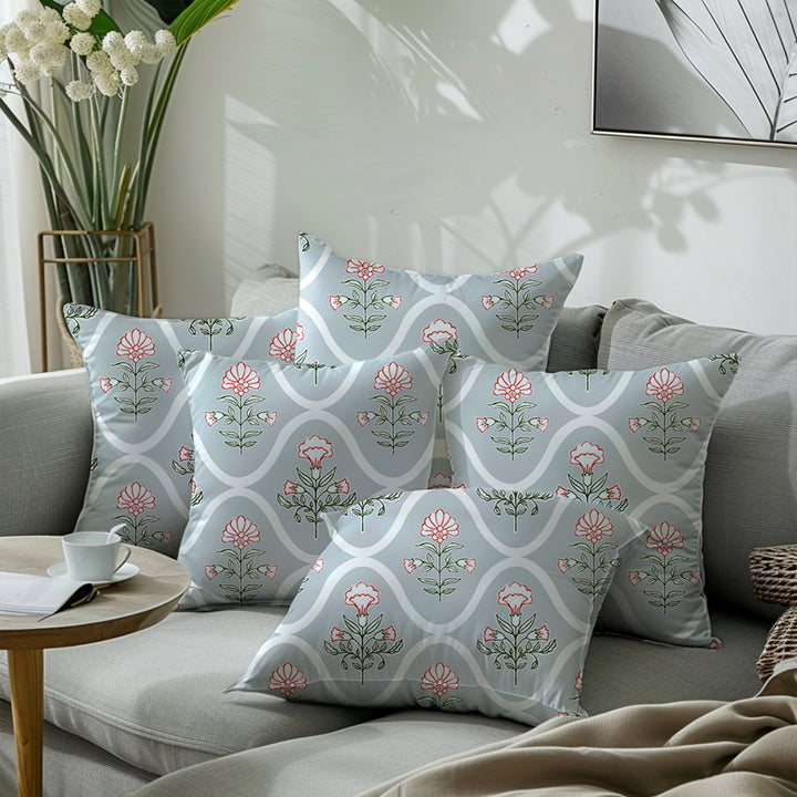 Micro Light Grey Cushion Cover