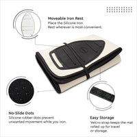Cotton Natural Luxury Antiskid Ironing Mat (Pack of 1)