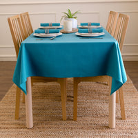 Cotton Azul Blue Table Cloth (Pack of 1)