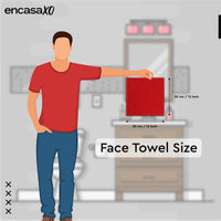 Cotton Red Bath Towel (Pack of 6)