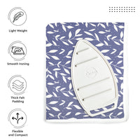 20s Sheeting Blue Leaflet Ironing Mat (Pack of 1)