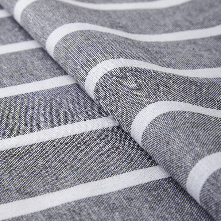 RC Yarn-Dyed Roma Grey Stripes Table Runner (Pack of 1)