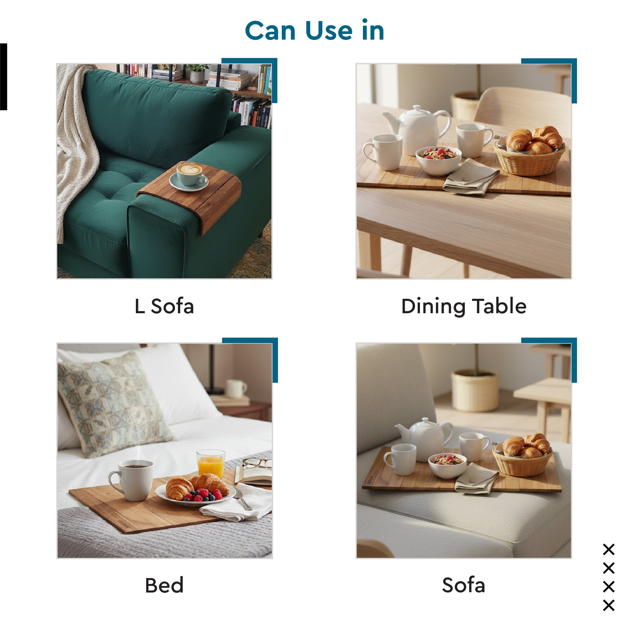 Wood Brown Wooden Tray