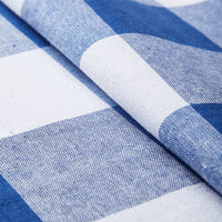 Cotton Buffalo Blue Checks Table Runner (Pack of 1)