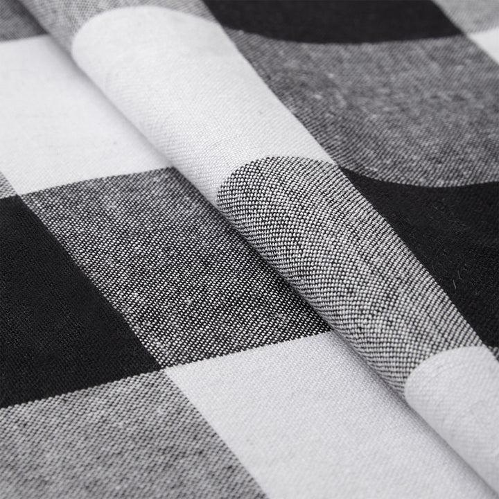 RC Yarn-Dyed Buffalo Black Checks Table Runner (Pack of 1)