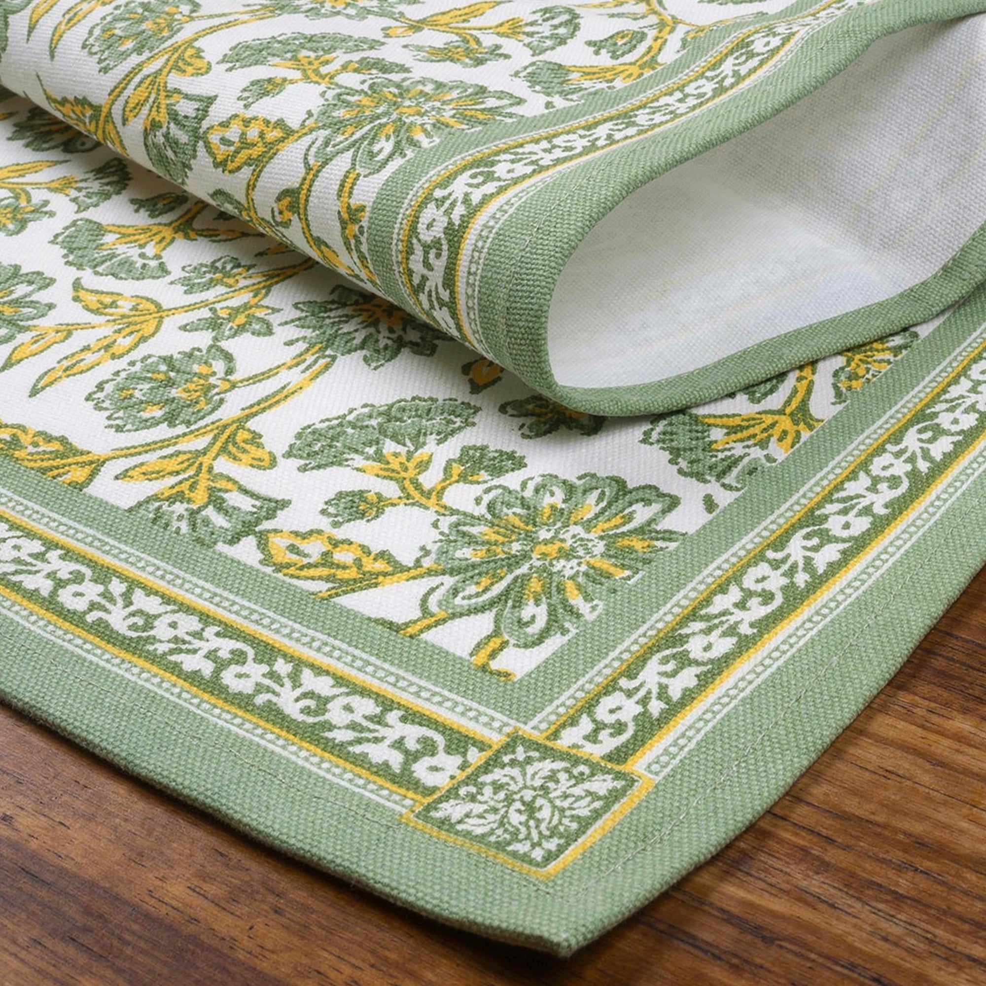 Cotton Sage-02 Table Runner (Pack of 1)