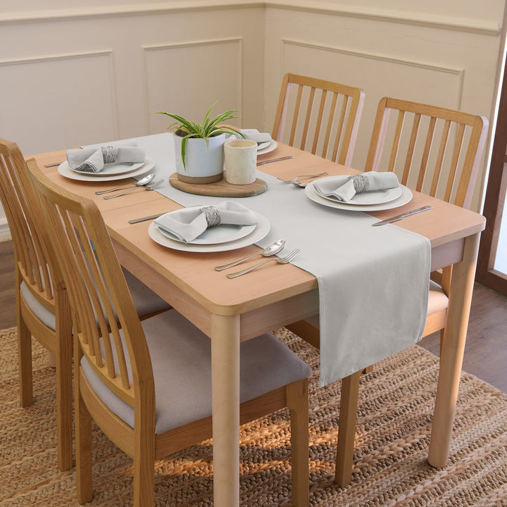 Cotton Light Grey Table Napkins (Pack of 6)