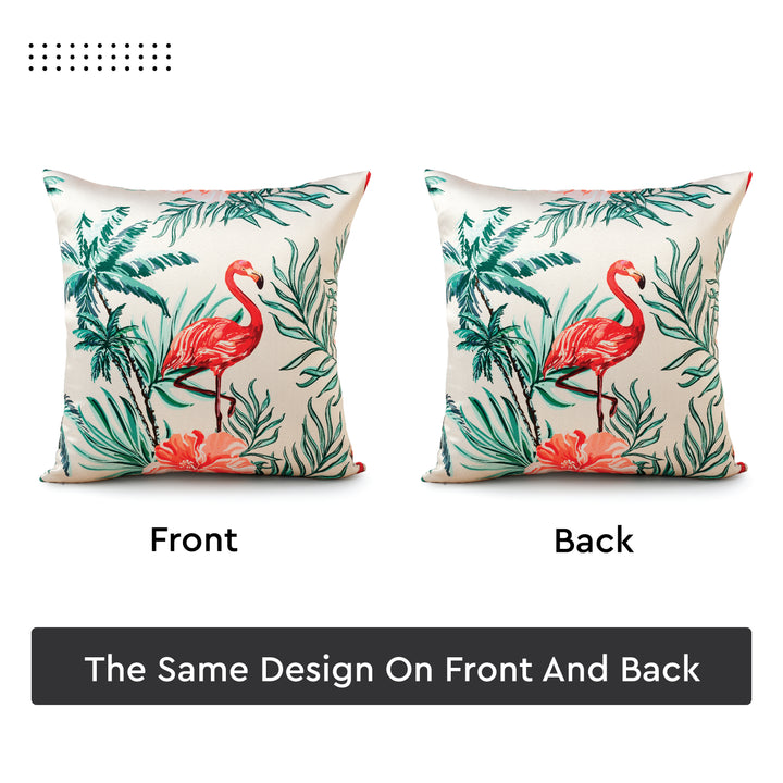 Blackout Flamingo Cushion Cover (Pack of 2)
