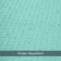 Polyester ZZ Teal Shower Curtain (Pack of 1)