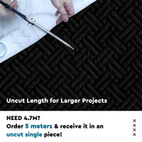 Quilted Polyester Fabric Black Fabric