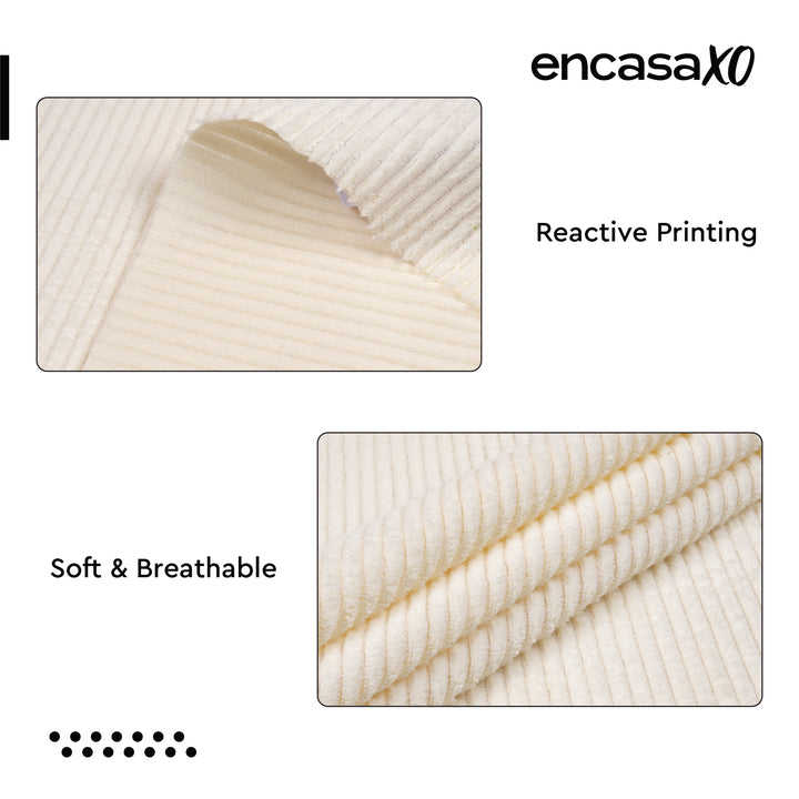 Corduroy Fabric by the Meter, 59" Wide Premium 238 GSM Polyester Upholstery & Sewing Material, Soft Ribbed Fabric for Sofa/Cushion Covers, Trousers, Curtains & DIY Crafts