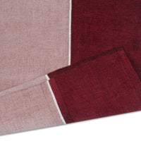 Cotton Buff & Maroon Table Runner (Pack of 1)