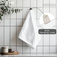 Cotton White Kitchen Towel (Pack of 4)