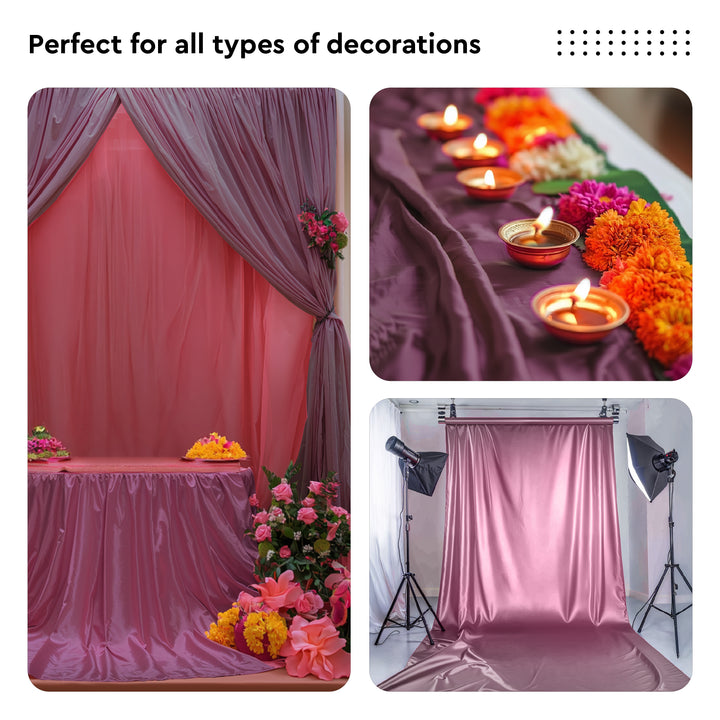 Silky Satin Fabric Material By Meter | 110 Cm Width, Silk & Shiny Fabrics | Fabric For Scrunchies, Dress, Pillowcases, Pajamas, Evening Dress, DIY