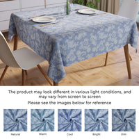 Cotton Blue Table Cloth (Pack of 1)