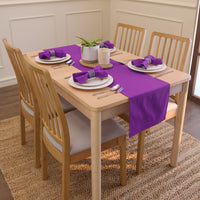 Cotton Purple Table Napkins (Pack of 6)