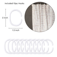 Polyester Boho Maze Beige Shower Curtain (Pack of 1)