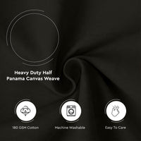 Mercerised Cotton Canvas Fabric, 100x150 cm Wide | Sold by the Metre, Cut to Length | Fabric For Cushions, Sofa Covers, Light Upholstery, Embroidery, Dress Material