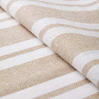 RC Yarn-Dyed Franca Beige Stripes Table Runner (Pack of 1)