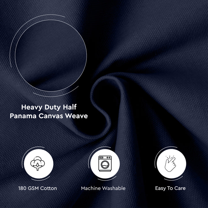Mercerised Cotton Canvas Fabric, 100x150 cm Wide | Sold by the Metre, Cut to Length | Fabric For Cushions, Sofa Covers, Light Upholstery, Embroidery, Dress Material