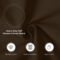Mercerised Cotton Canvas Fabric, 100x150 cm Wide | Sold by the Metre, Cut to Length | Fabric For Cushions, Sofa Covers, Light Upholstery, Embroidery, Dress Material