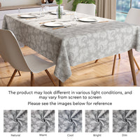 Cotton Grey Table Cloth (Pack of 1)