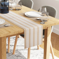 Cotton Franca Beige Table Runner+Placemat (Pack of 5)